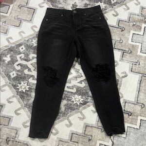 Hydraulic Black Distressed Skinny Jeans